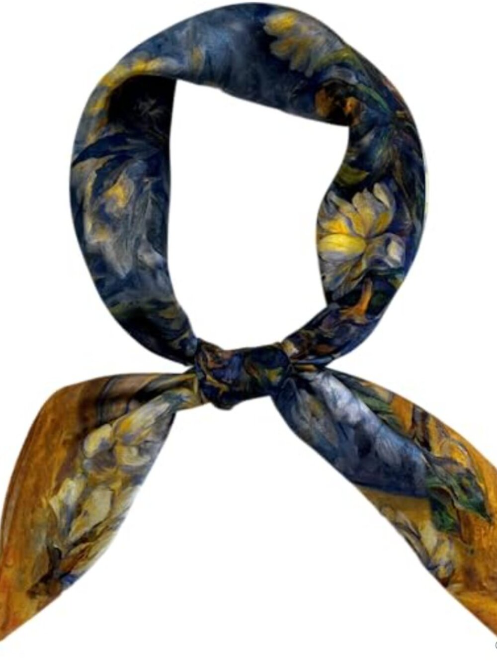 100% Mulberry Silk Square Scarf 27in Head Neck Scarf Gift Box
